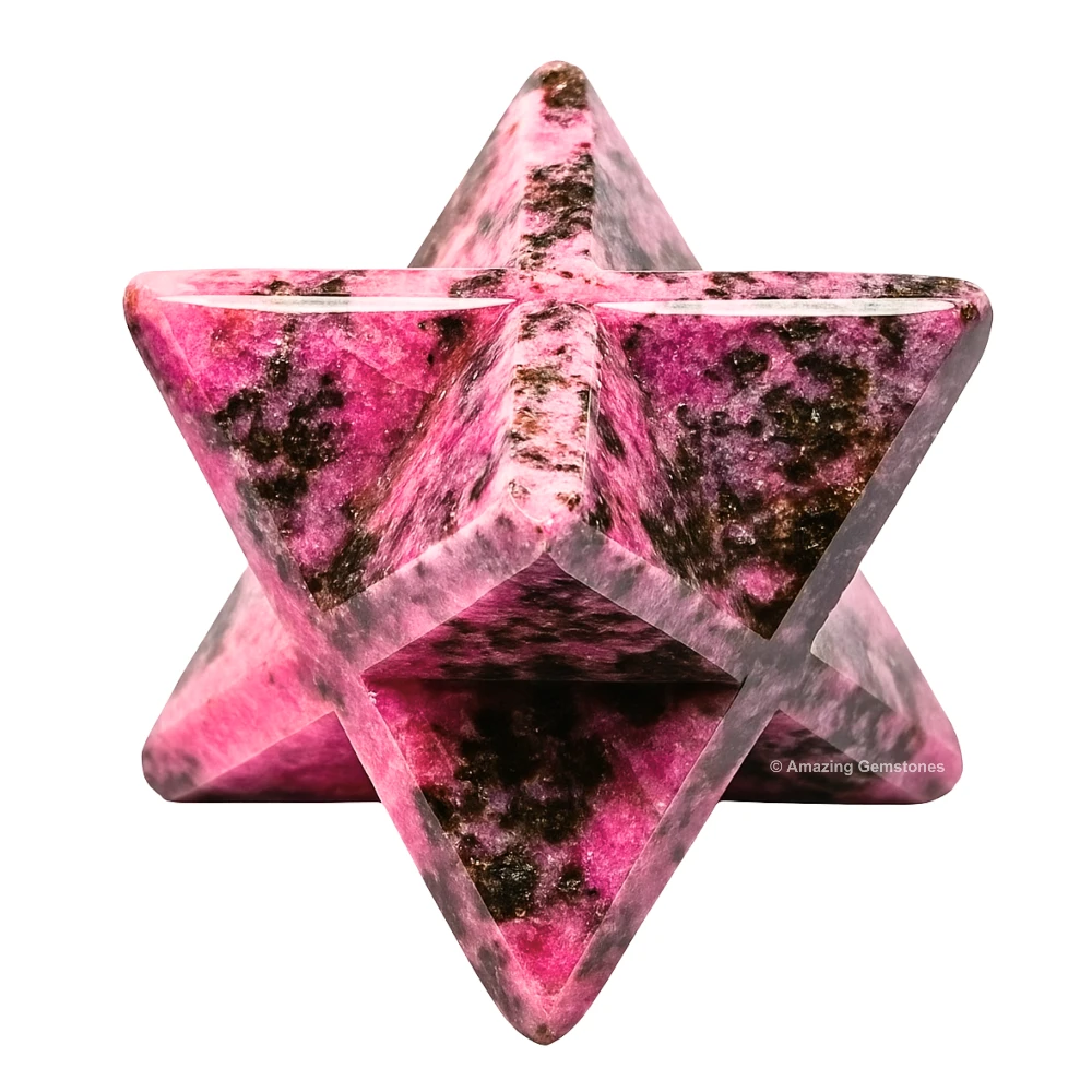 Rhodonite Merkaba (30-40mm)