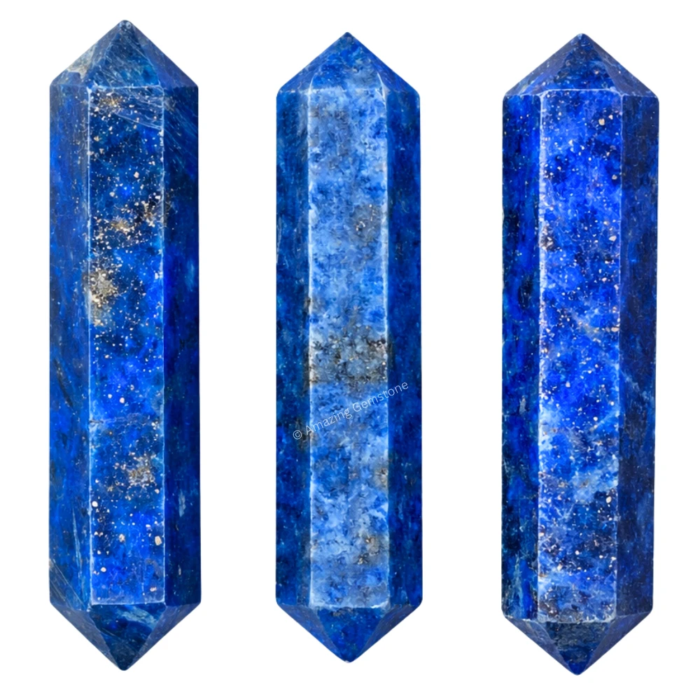 Lapis Lazuli Pencil Points (Double Terminated) (Set of 3)