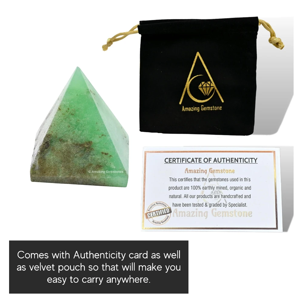Chrysoprase Pyramid (1 Inch)