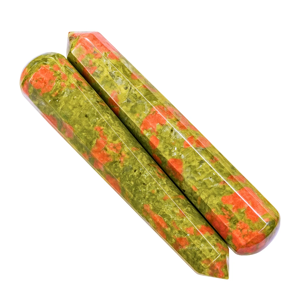 Unakite Wand (Faceted)