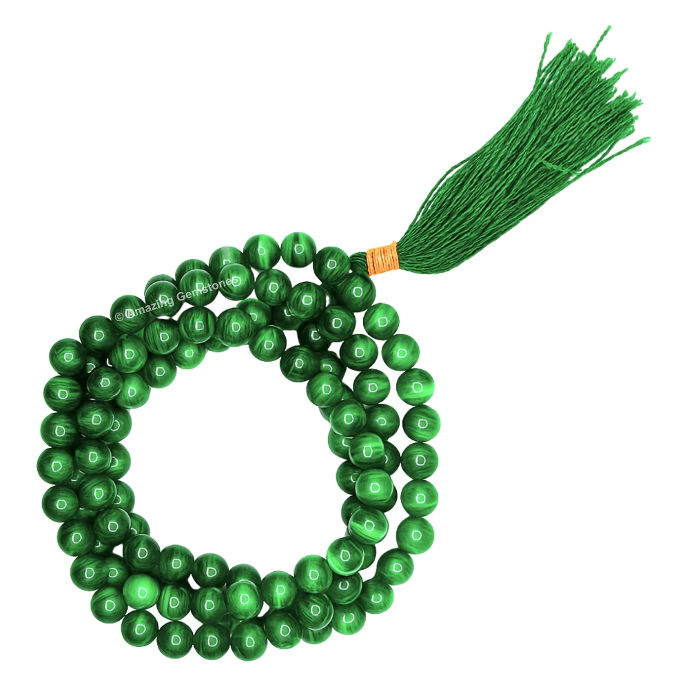 Malachite Mala (Without Knot)