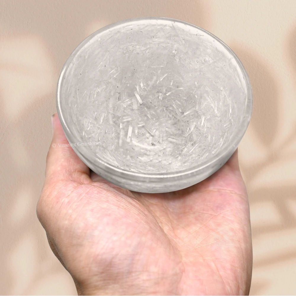 Selenite Crystal Orgone Bowl (3 Inch)