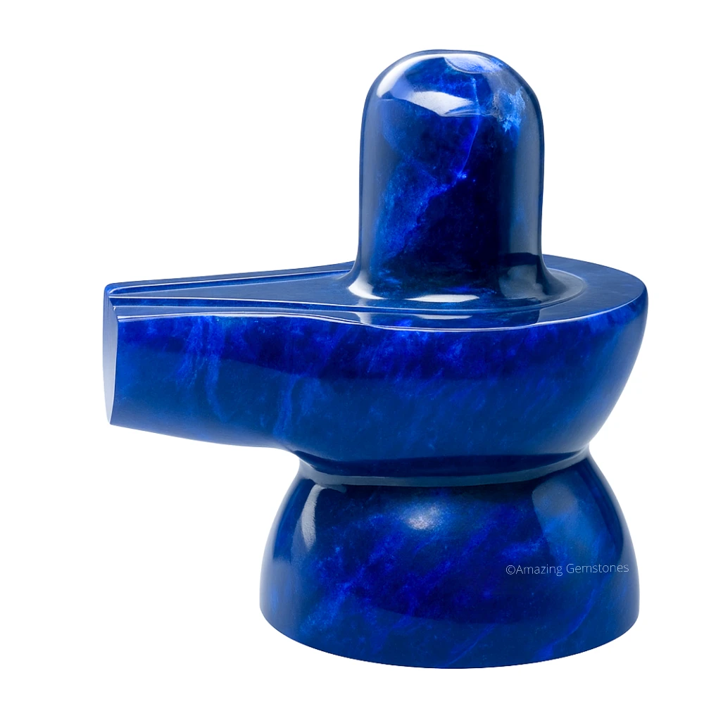 Dark Sodalite Shivling