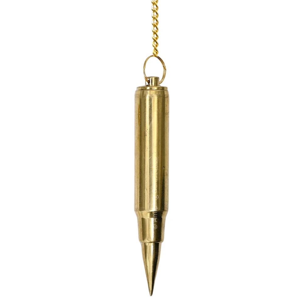 Copper Metal Pendulum - Gold 3 Piece Bullet Point (MP53)