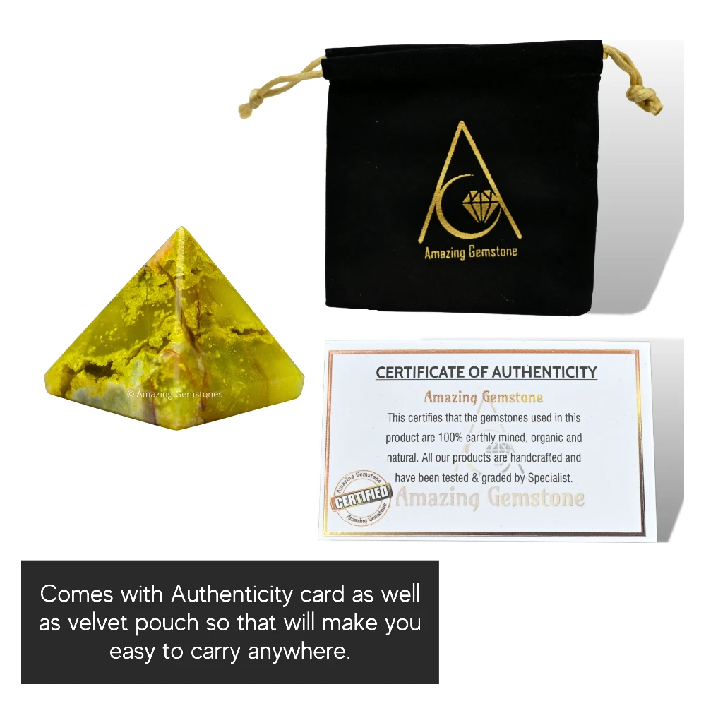 Green Opal Pyramid (1 Inch)