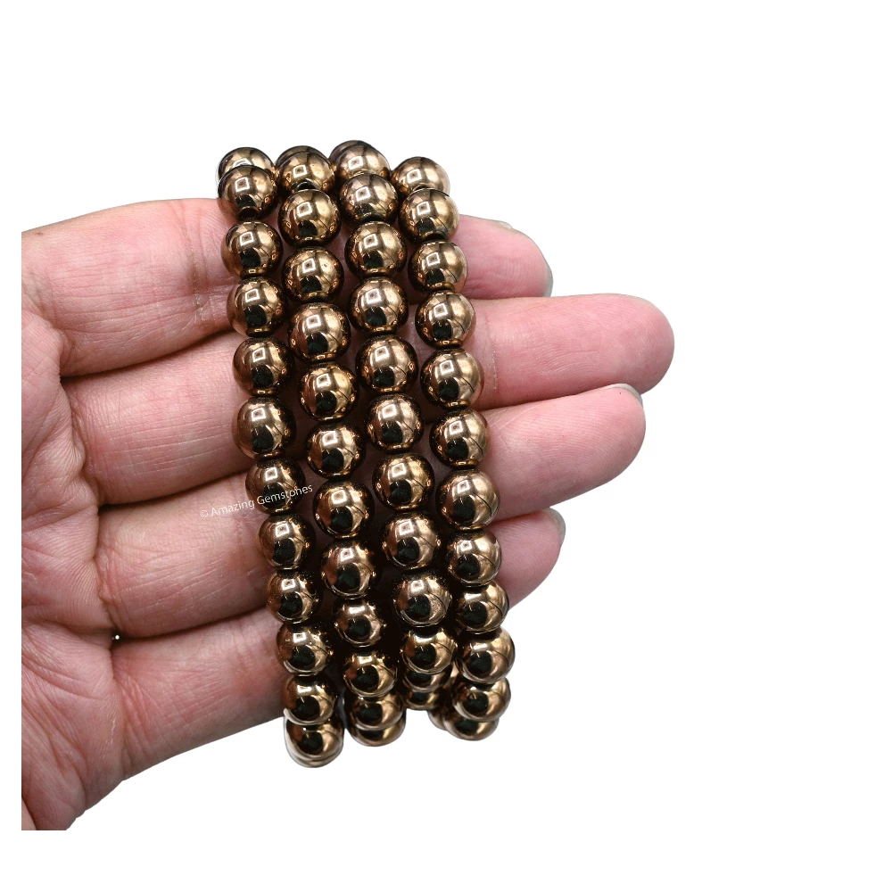 Copper Hematite Mala (Without Knot)