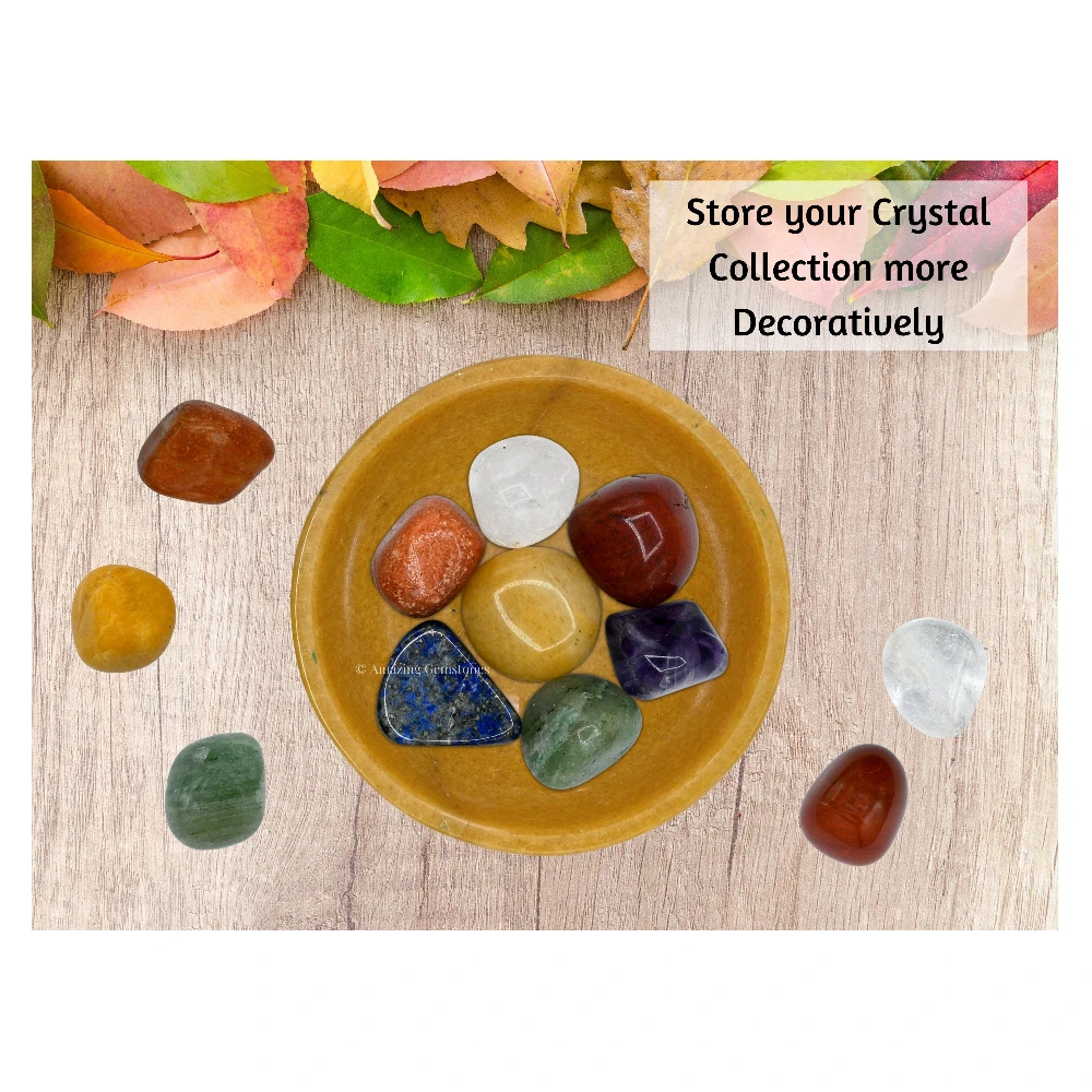 Yellow Jasper Crystal Bowl - 2 Inch