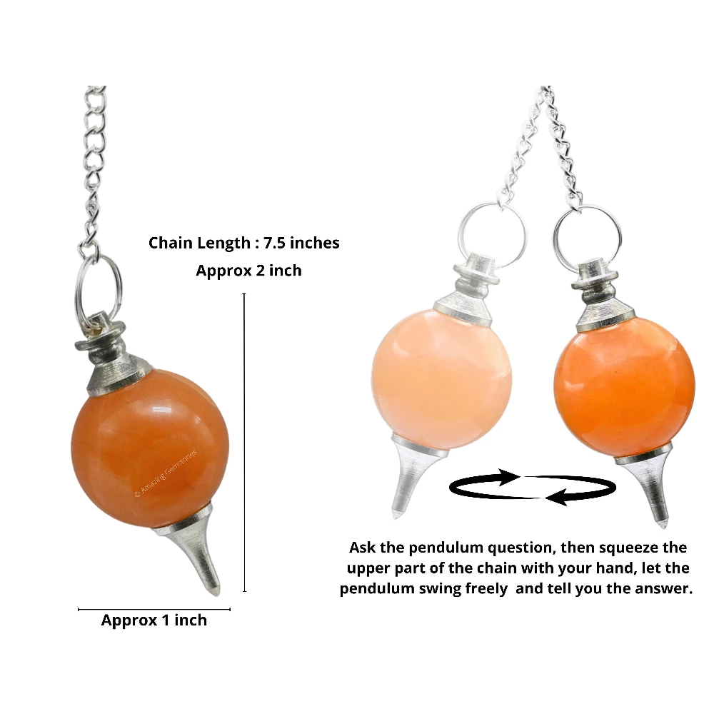 Red Aventurine Ball Pendulum