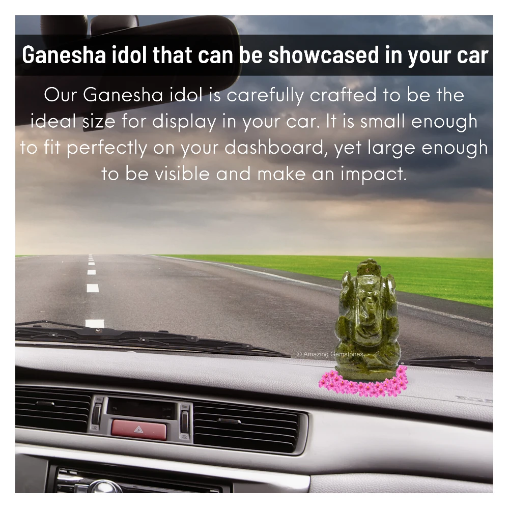 Vesuvianite Ganesha Crystal Idol