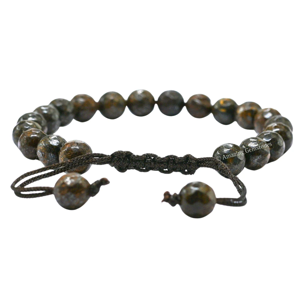 Bronzite Bracelet (Faceted) (Adjustable)