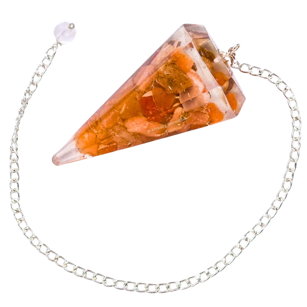 Red Aventurine Orgone Pendulum