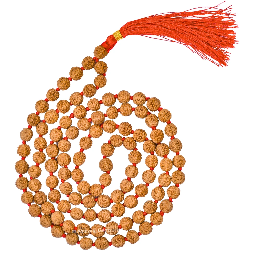 7mm Rudraksha Mala (Hand Knotted)