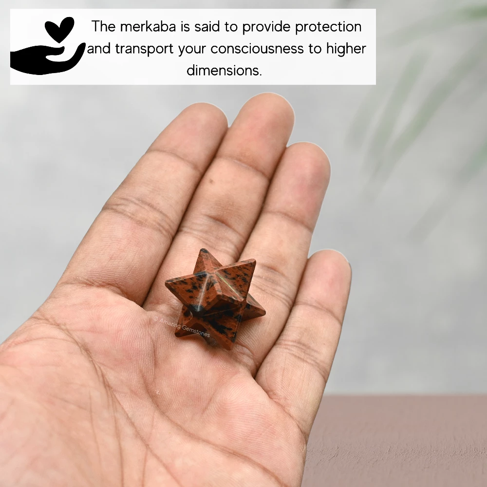 Mahogany Obsidian Merkaba (15-20 mm)