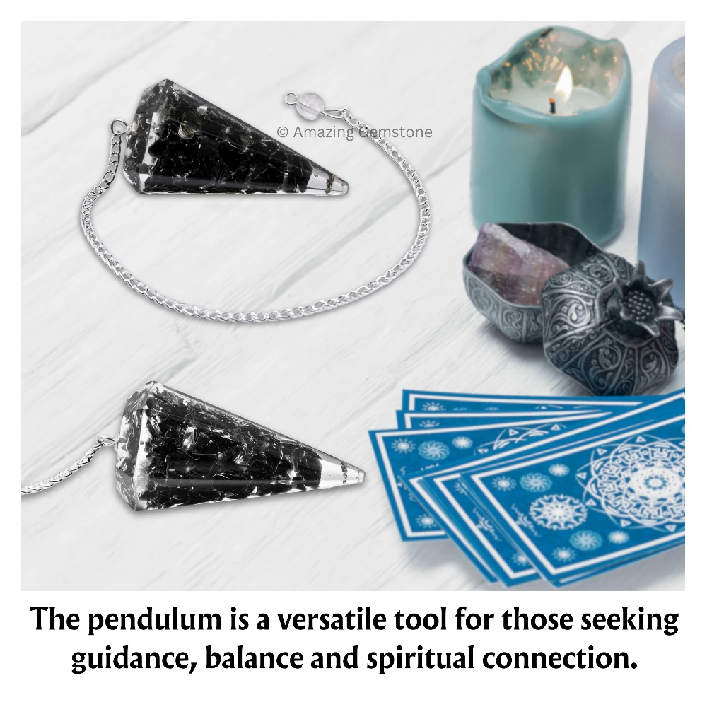Black Obsidian Orgone Pendulum