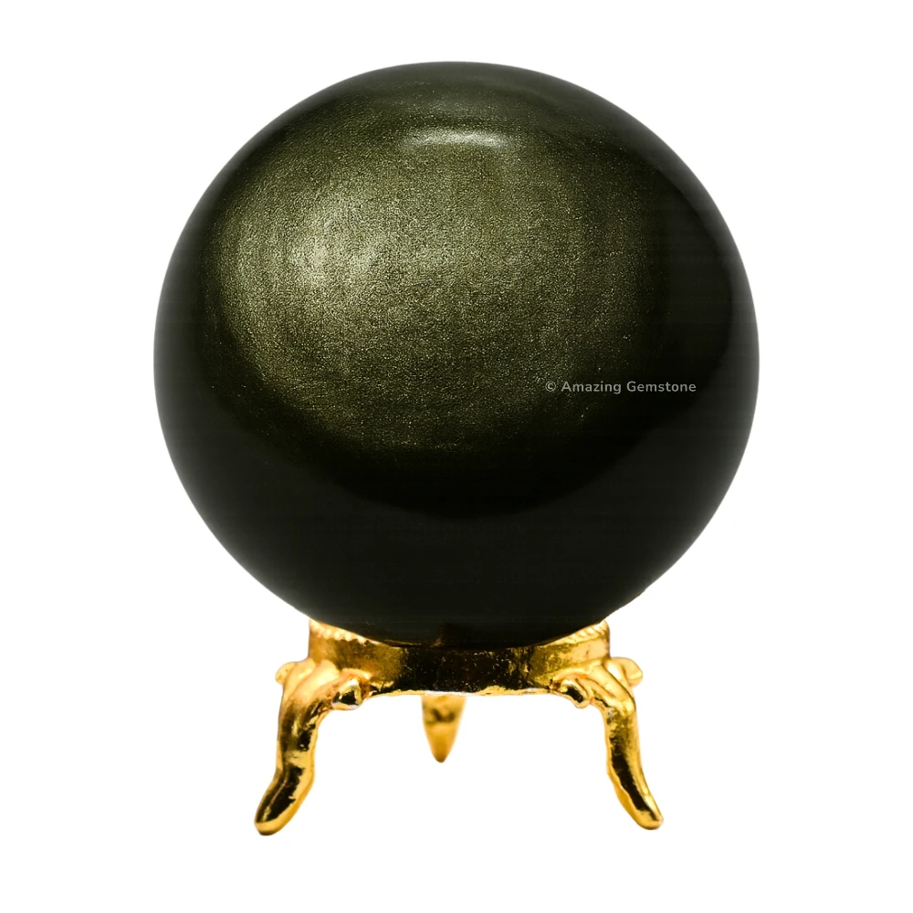 Golden Sheen Obsidian Sphere (2 Inch)