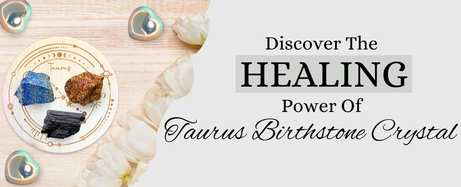 Taurus' Serene Sanctuary: Healing Crystal Raw Stone Set