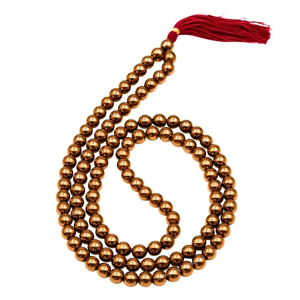 Copper Hematite Mala