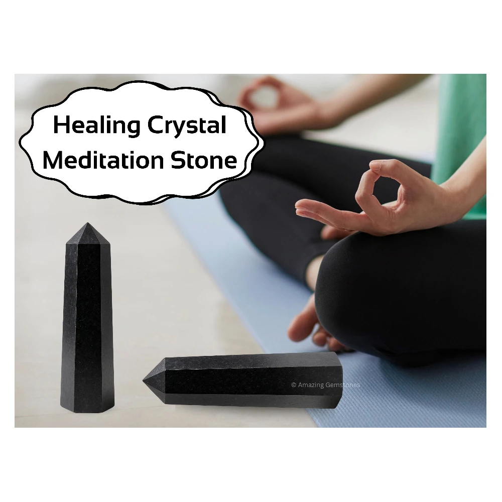 Black Tourmaline Tower (3" to 4" INCH)