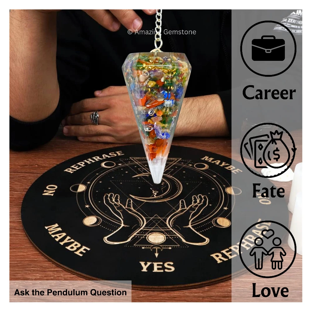 Multi Chakra Orgone Pendulum