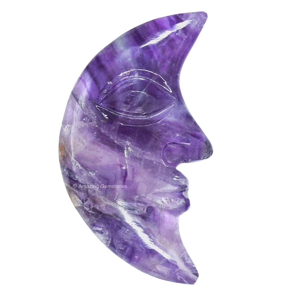 Amethyst Crescent Moon