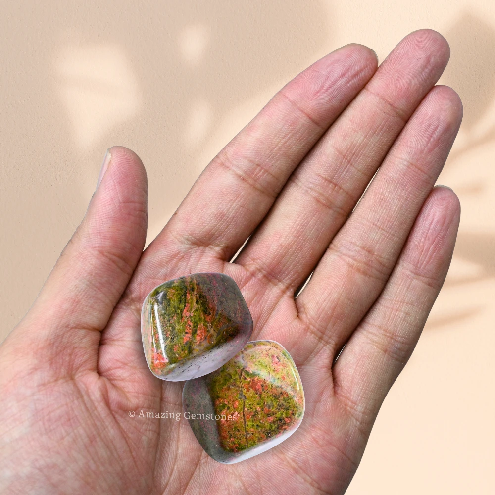 Tumbled Unakite Stone Crystals (1000+ Carats)