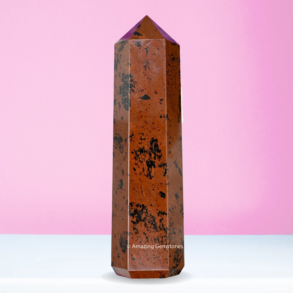 Mahogany Obsidian Tower (5.5" to 6" INCH)