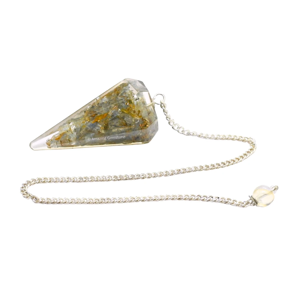 Labradorite Orgone Pendulum