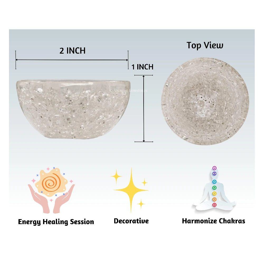 Clear Quartz Crystal Orgone Bowl (2 Inch)
