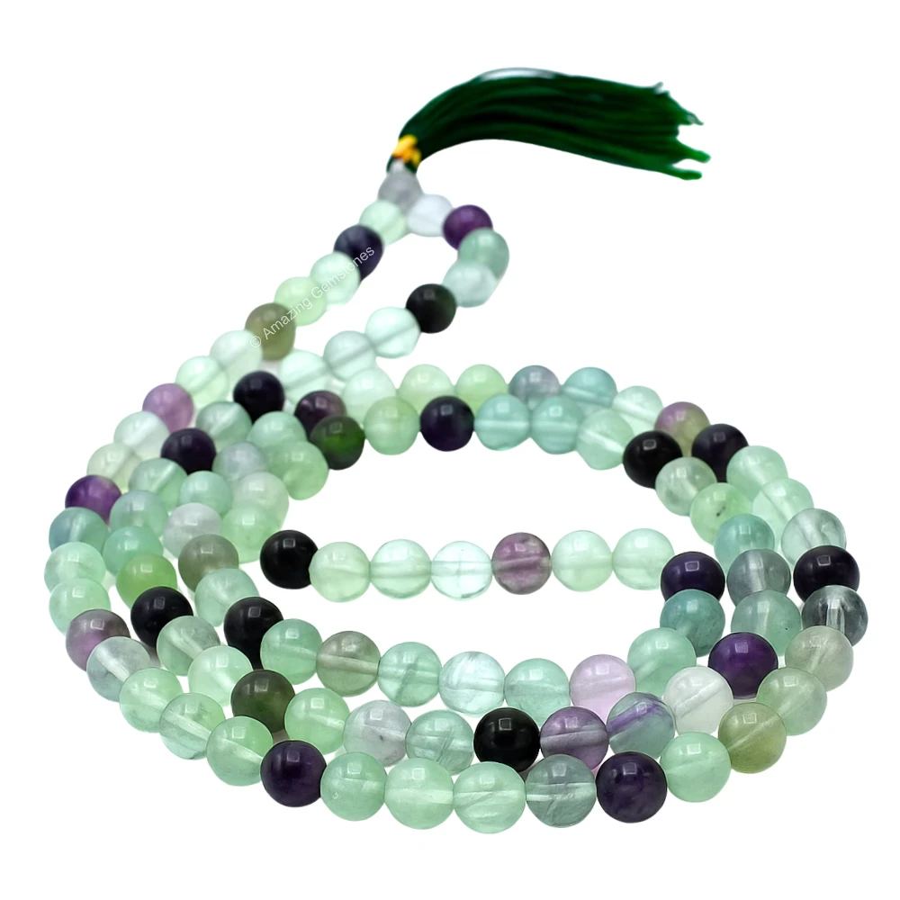 Multi Fluorite Mala (Without Knot)