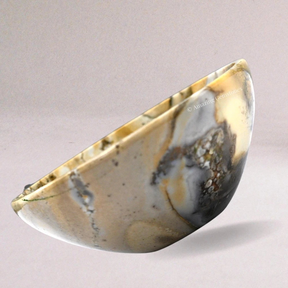 Conglomerate Jasper Crystal Bowl - 2 Inch