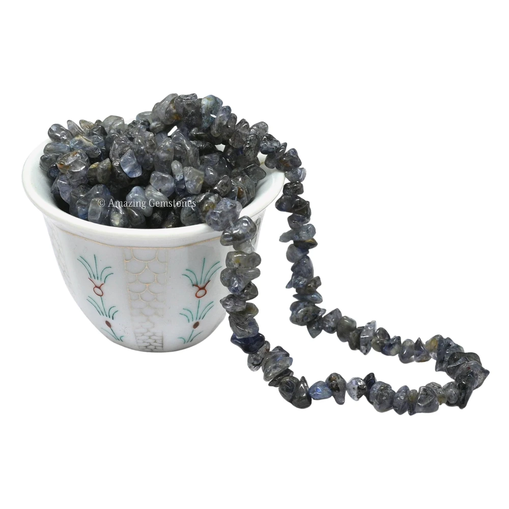 Iolite Chips - Pre Drilled
