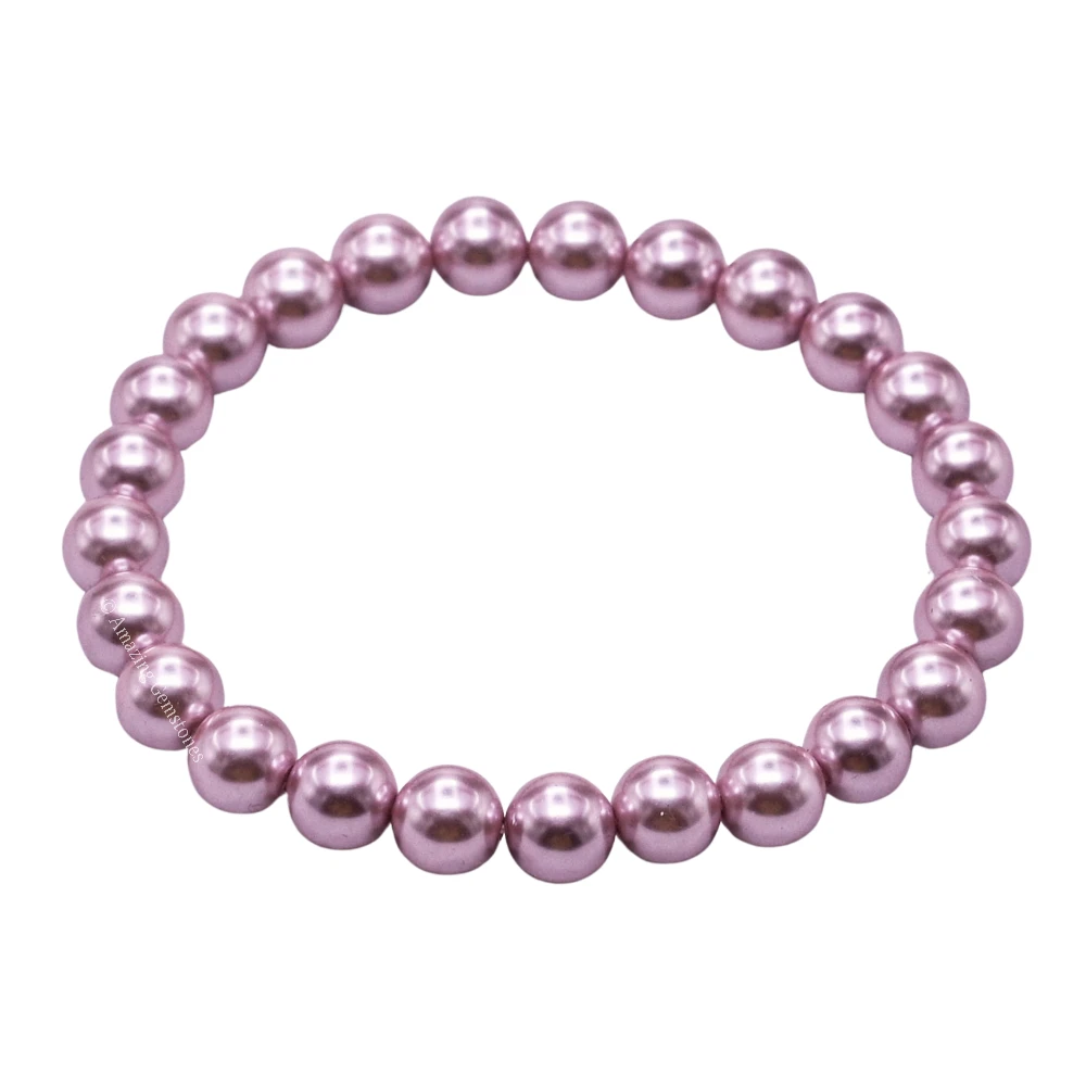 Pink Pearl Bracelet (Strechable)
