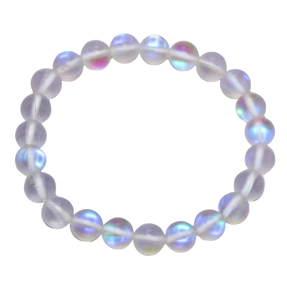 White Rainbow Mermaid Bracelet (Strechable)