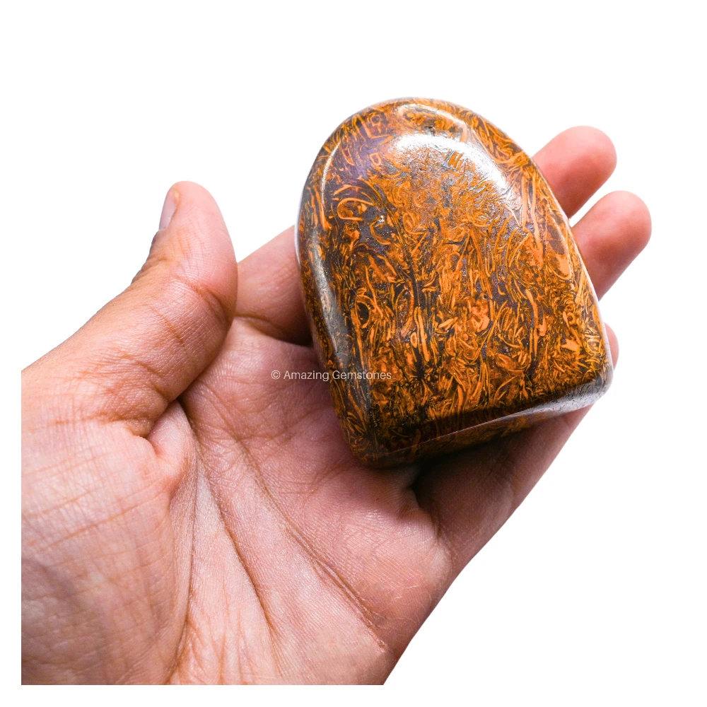 Mariyam Jasper Standing Palm Stone (Large)