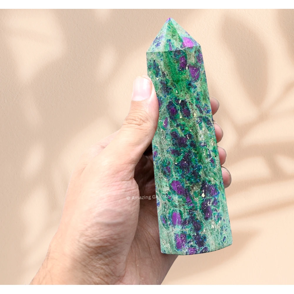 Ruby Fuchsite Tower (5.5" to 6" Inch)