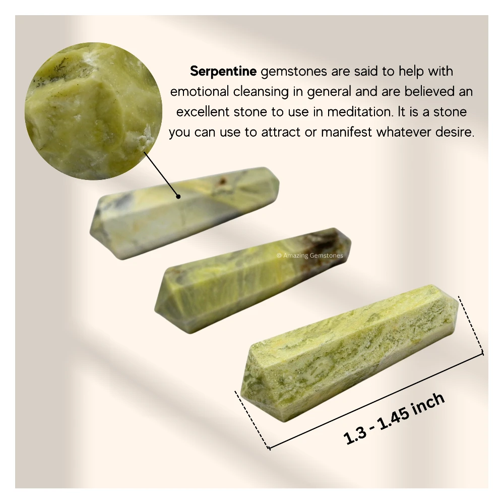 Serpentine Pencil Points (Double Terminated) (Set of 10)
