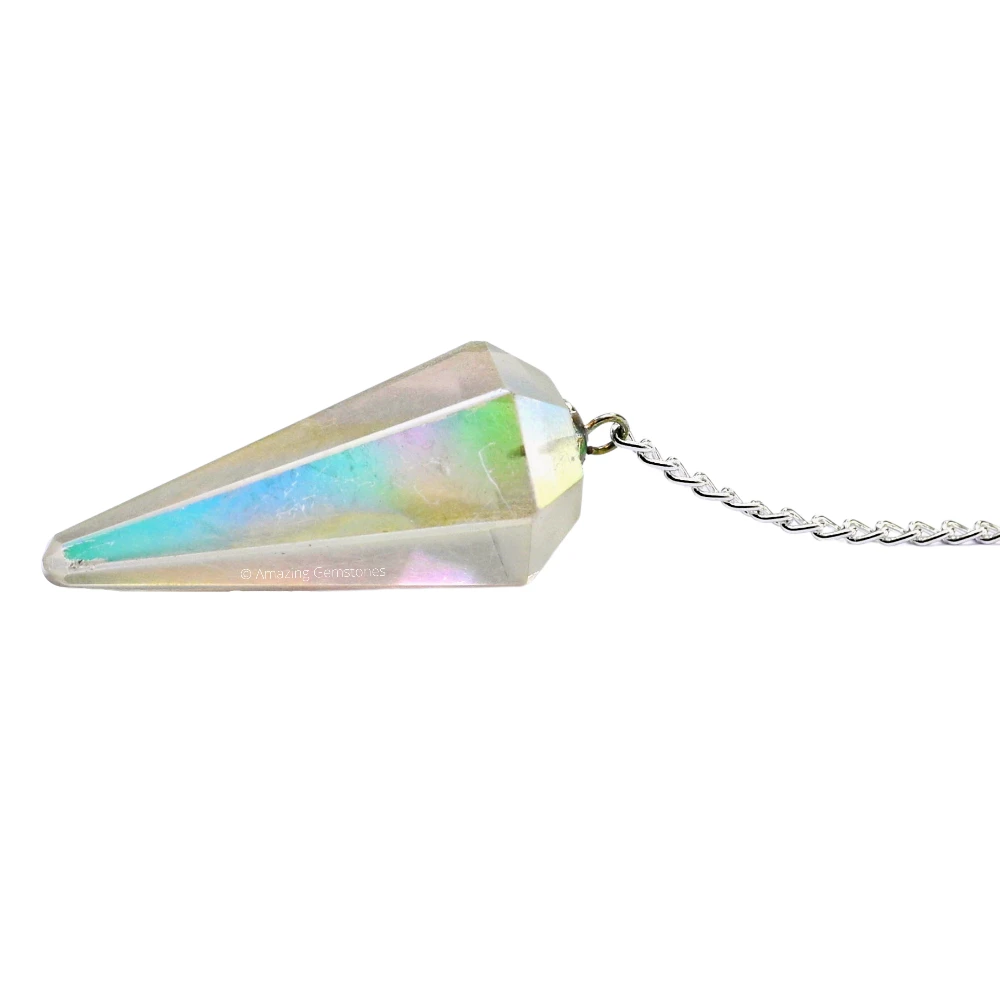 Angel Aura Quartz Pendulum