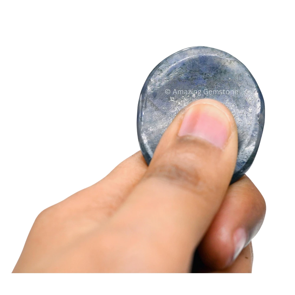 Iolite Worry Stone