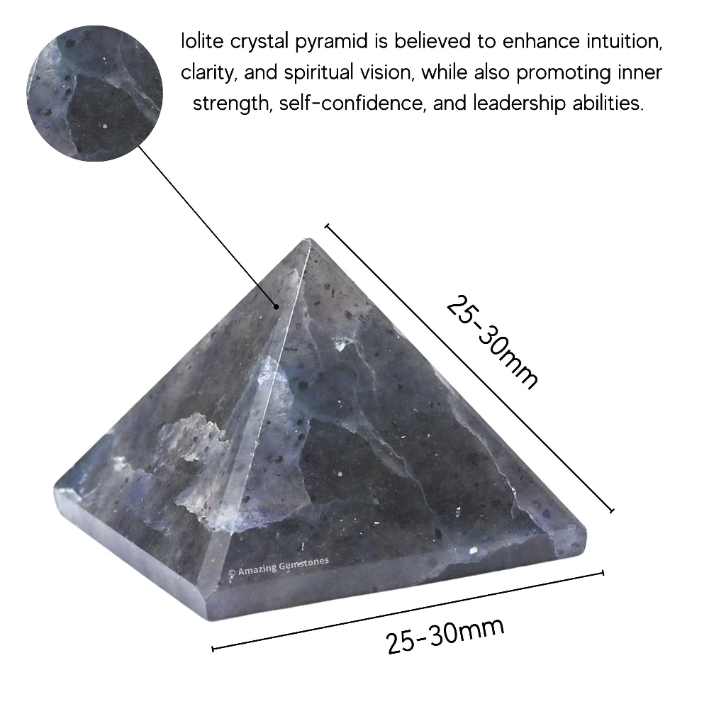 Iolite Pyramid (1 Inch)