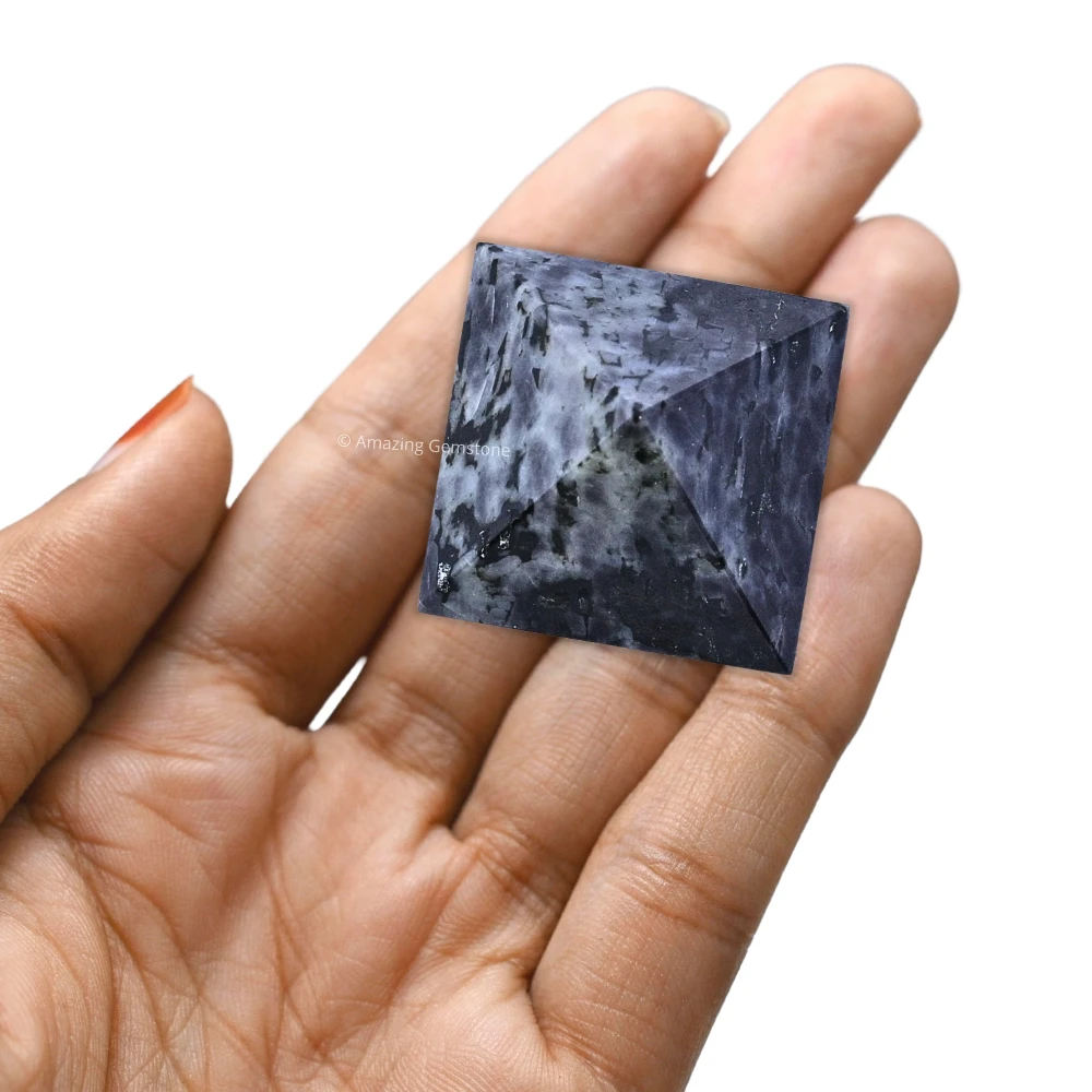 Indigo Gabbro Pyramid (1 Inch)