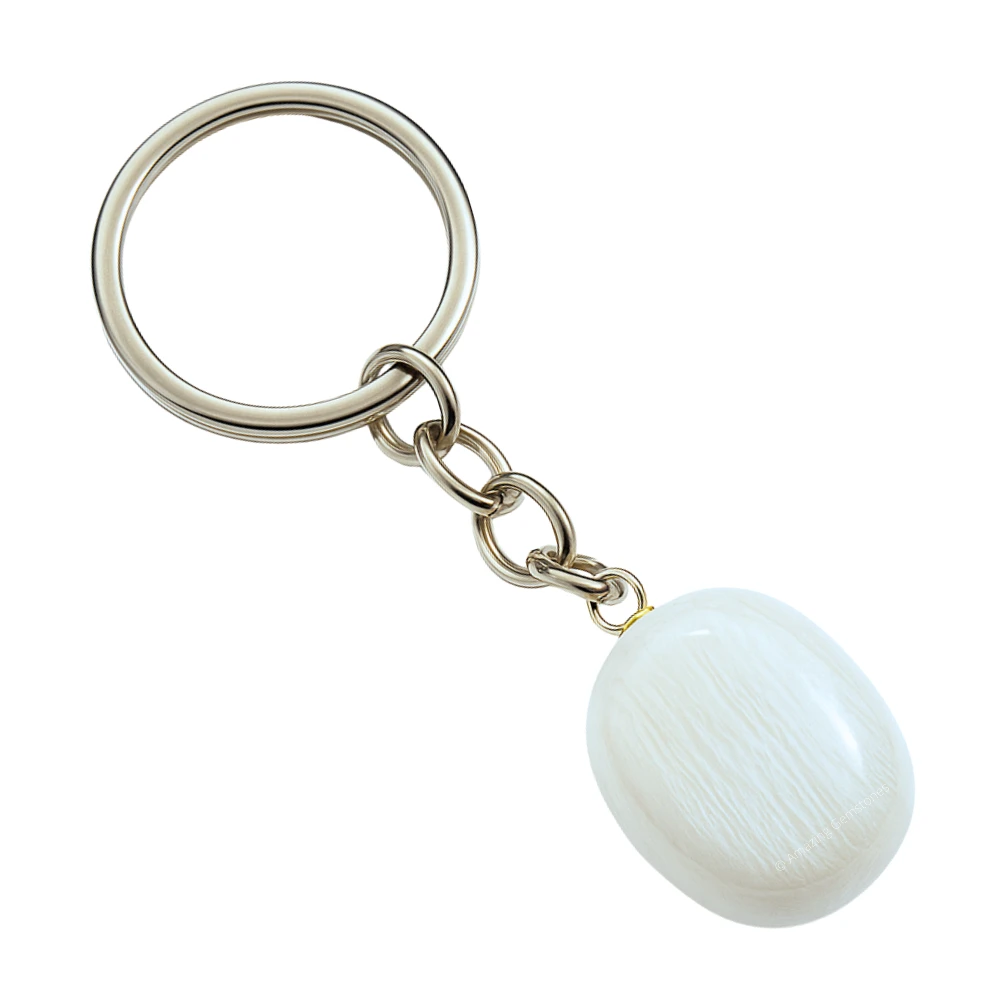 Scolecite Keychain Keys Holder (Tumble)
