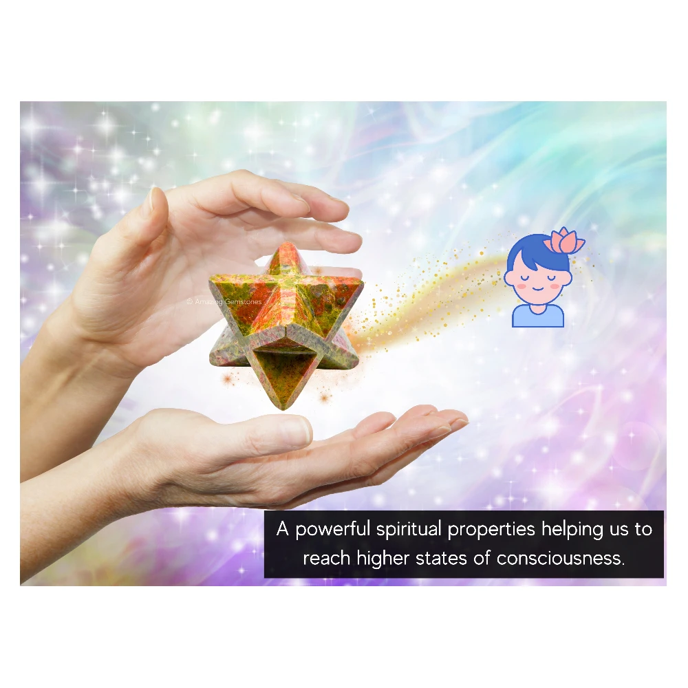 Unakite Merkaba (30-40 mm)