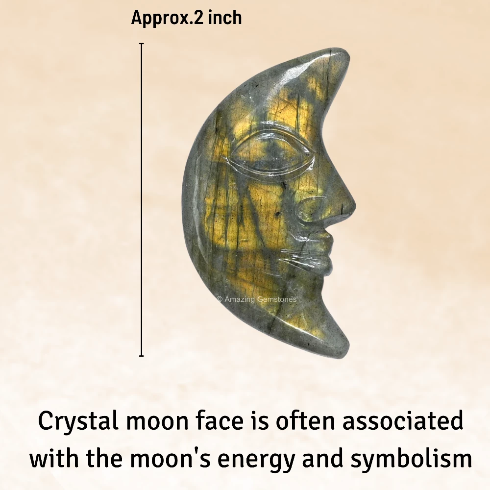 Labradorite Crescent Moon