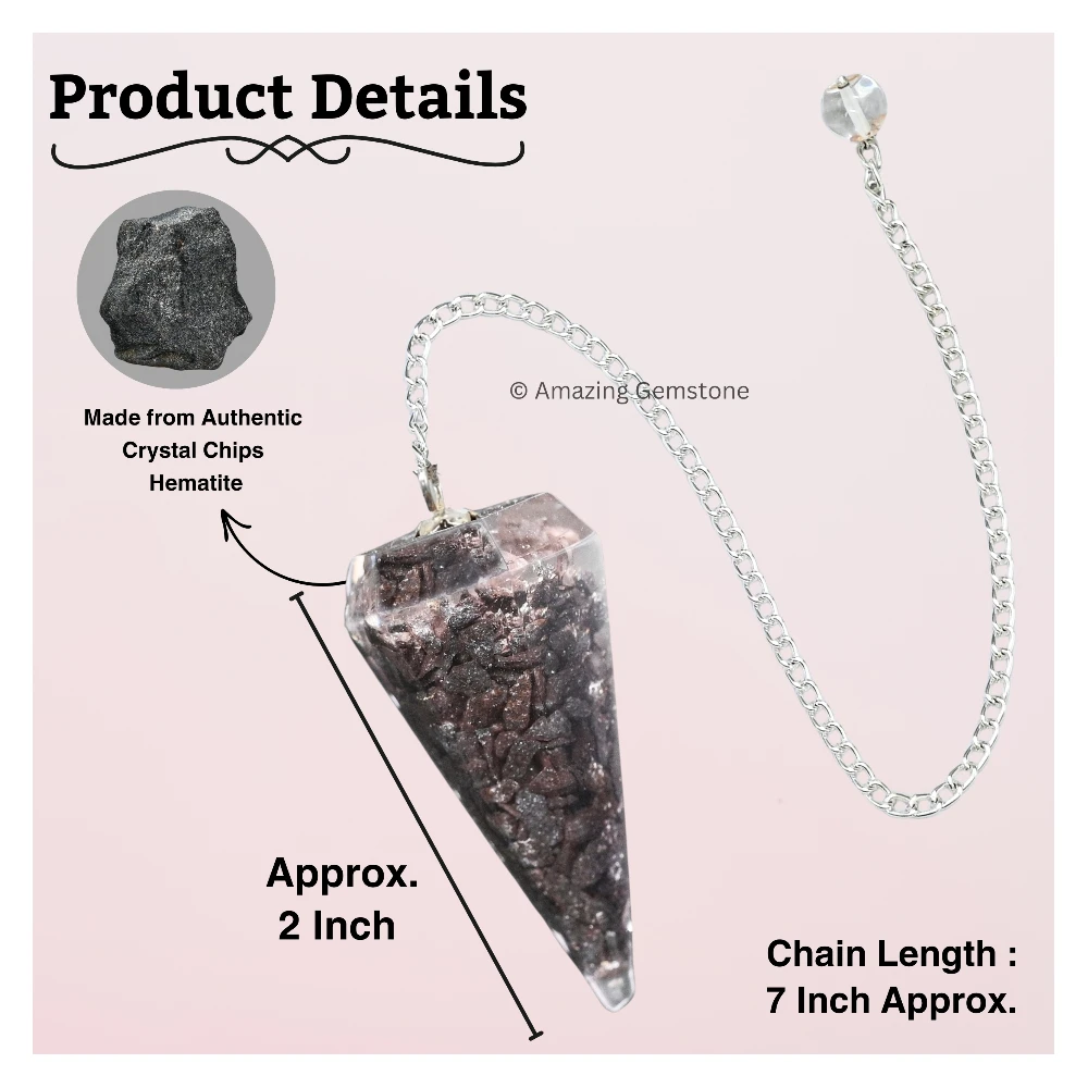 Hematite Orgone Pendulum