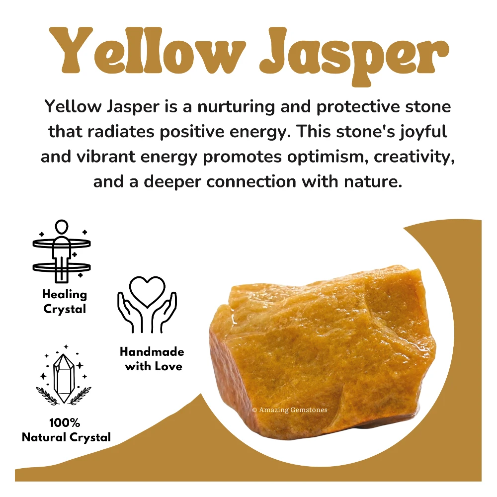 Yellow Jasper Raw Crystals (2 Pieces)