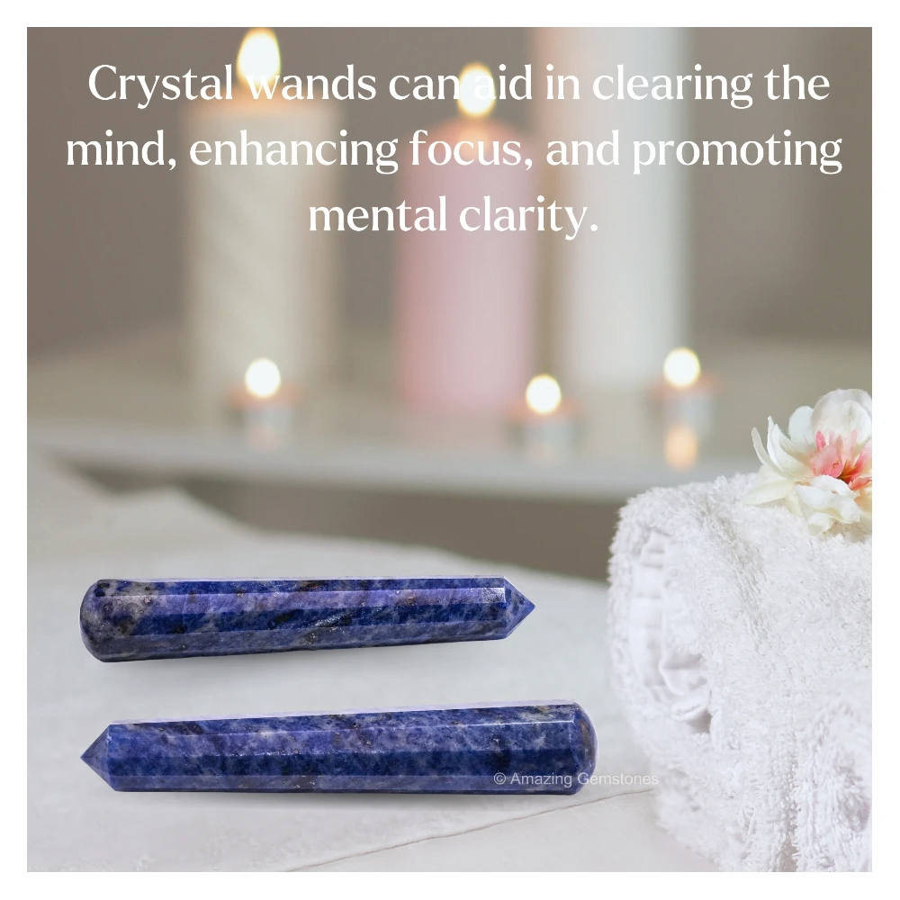 Sodalite Wand (Faceted)