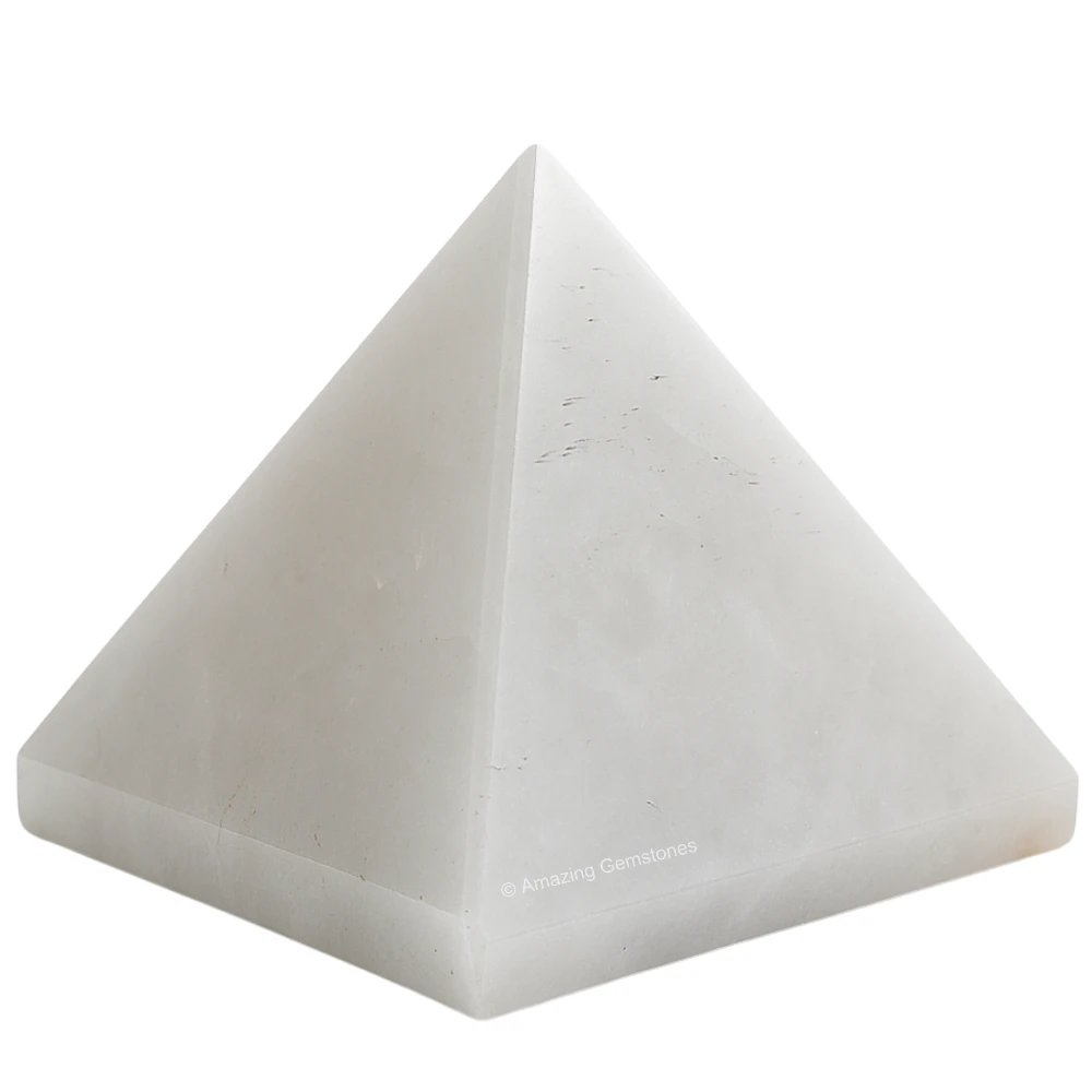 Snow White Quartz Pyramid (1.5 Inch)