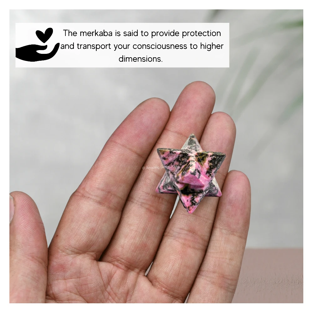 Rhodonite Merkaba (15-20mm)