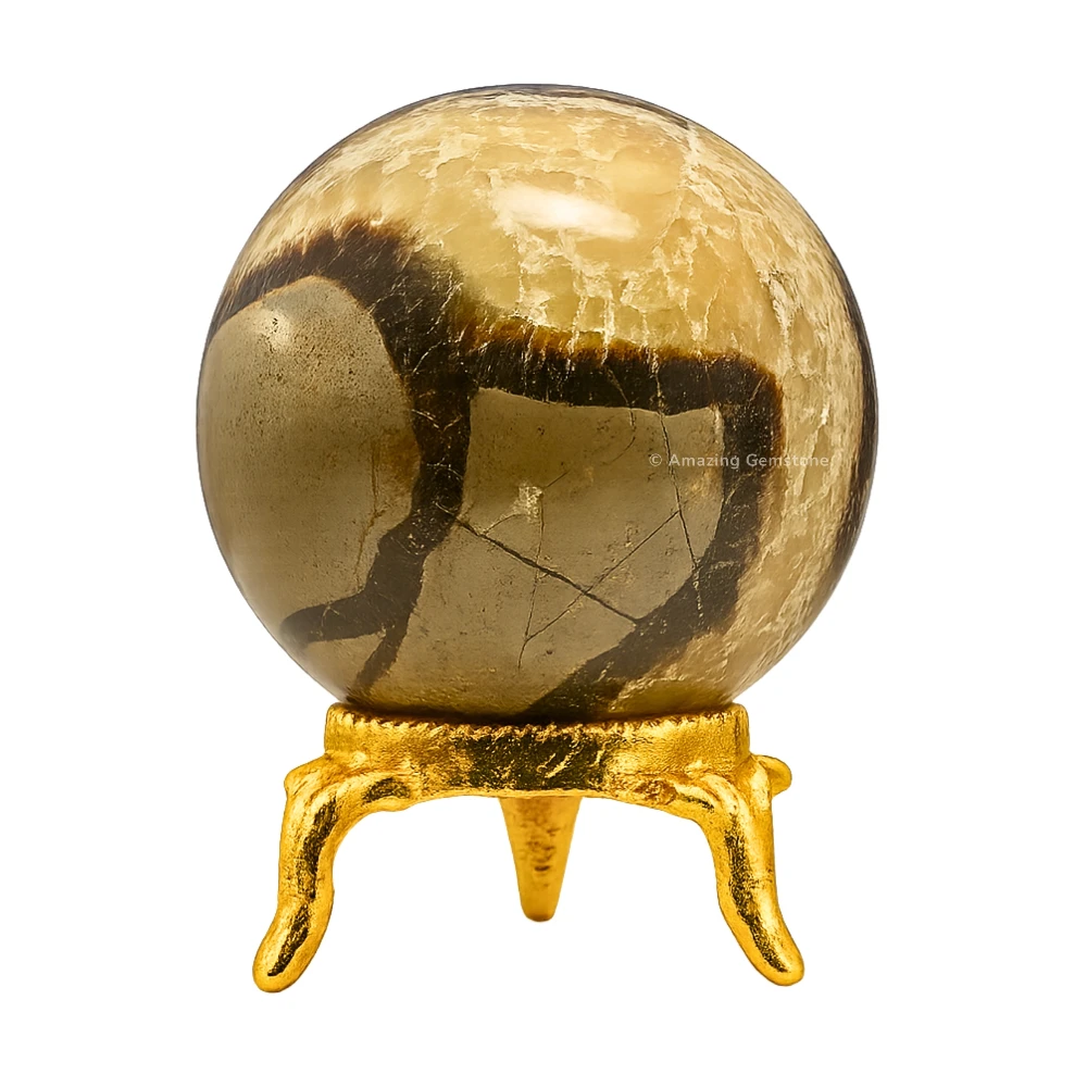 Septarian Sphere (2 Inch)