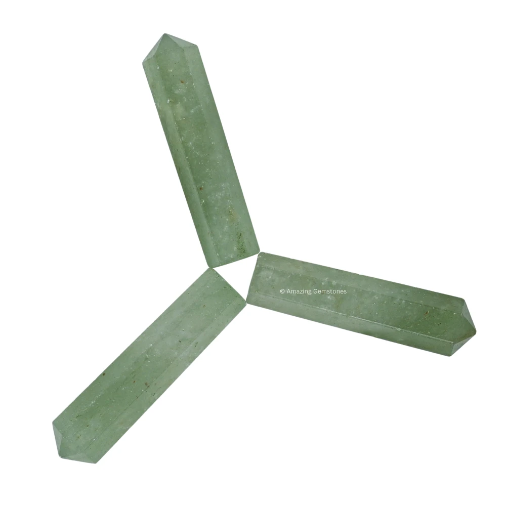 Green Aventurine Pencil Points (Set of 3)